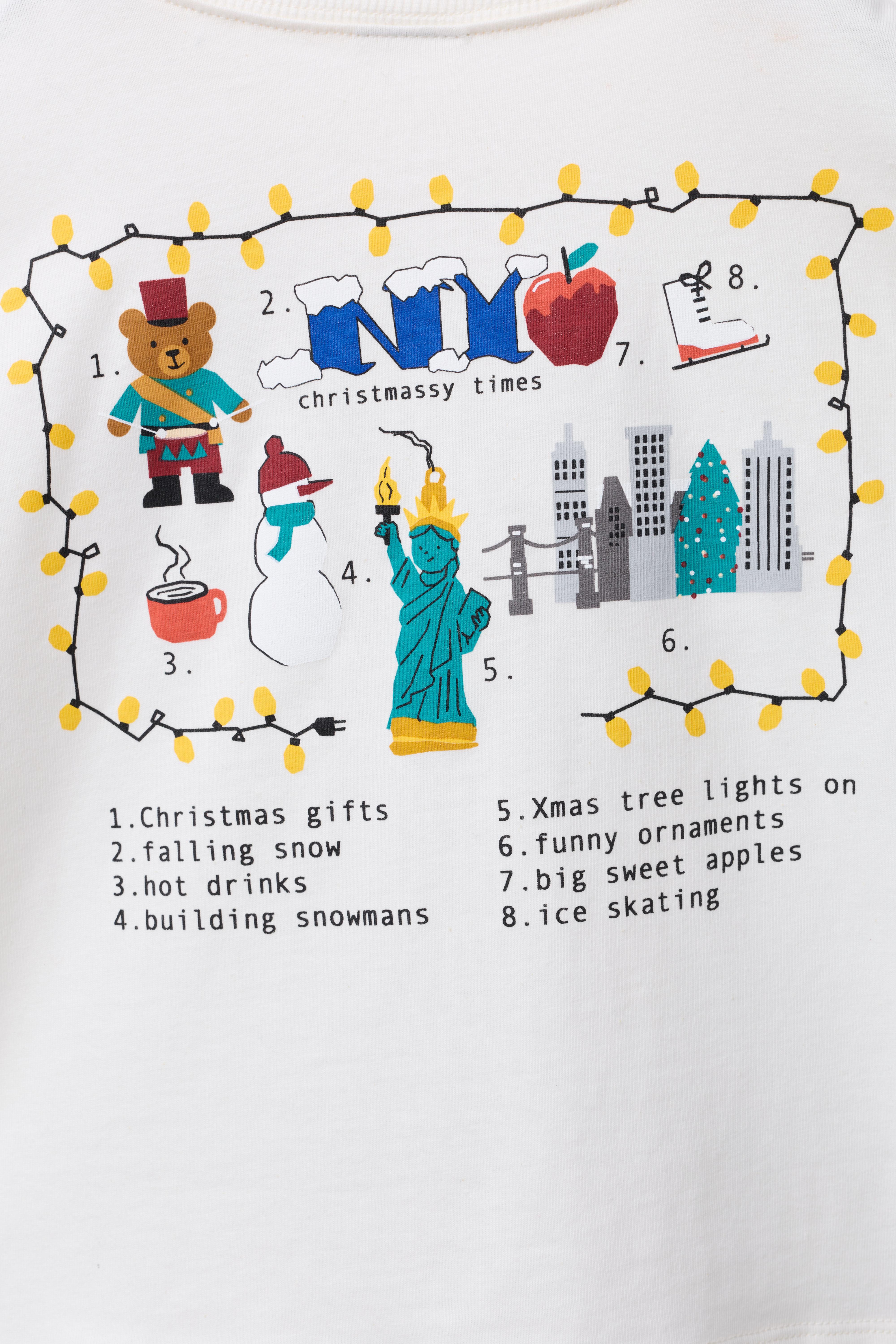 NEW YORK CITY TEXT PRINT T-SHIRT