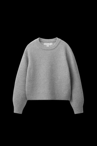 JERSEY PUNTO PERLADO - Gris perla de Zara - Imagen 0