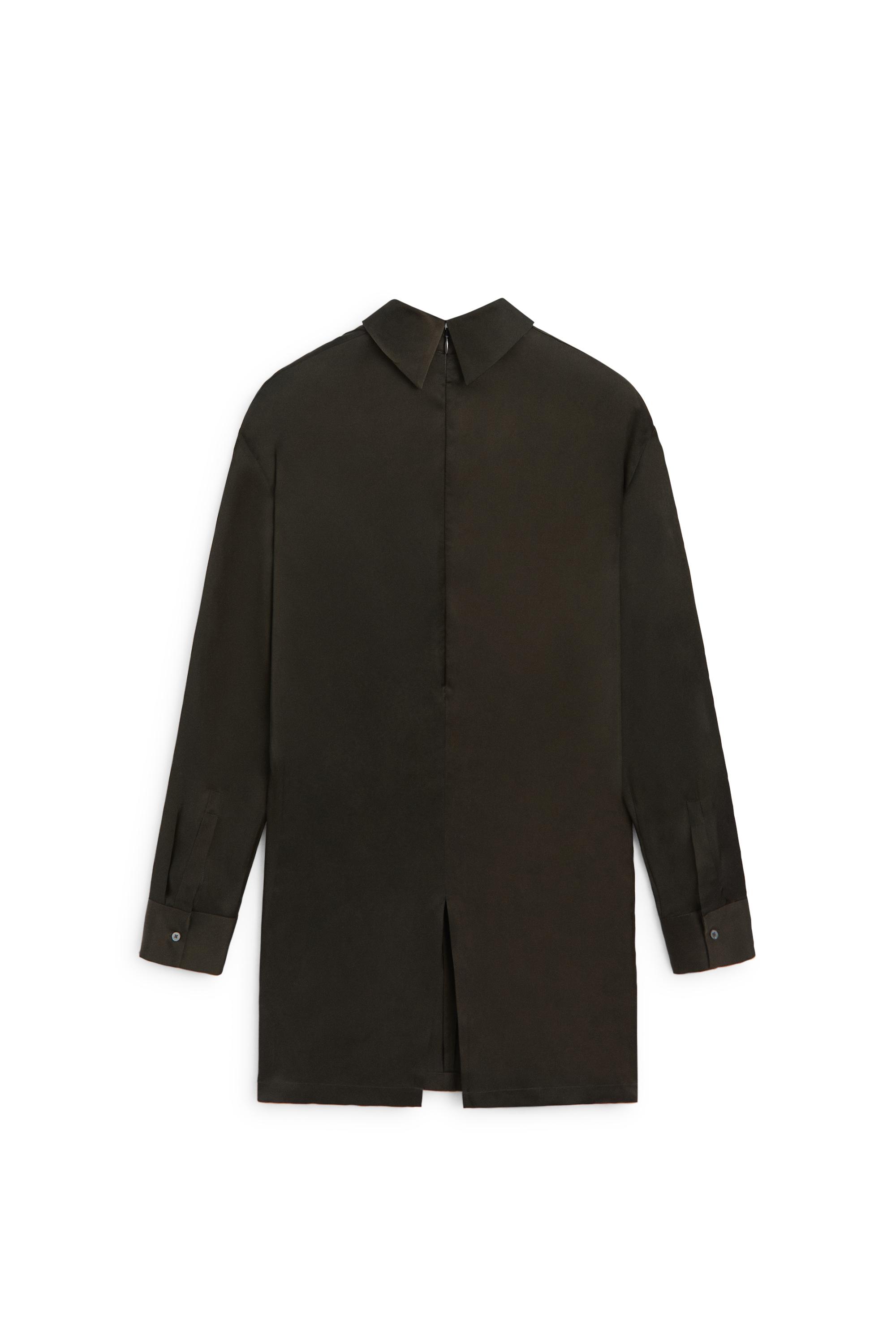 Long flowing satin finish blouse - LIMITED EDITION