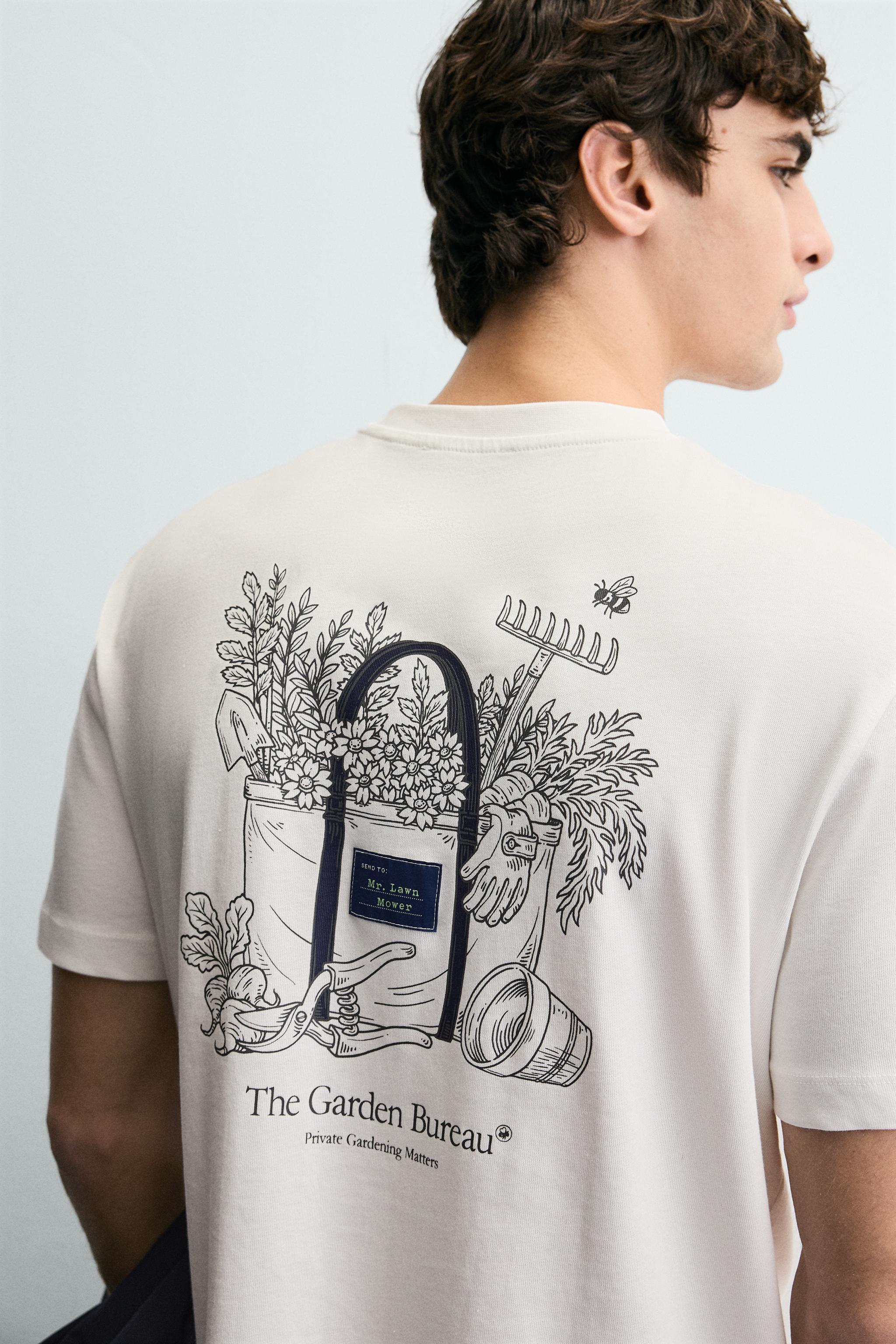 T-SHIRT À IMPRIMÉ EN CONTRASTE