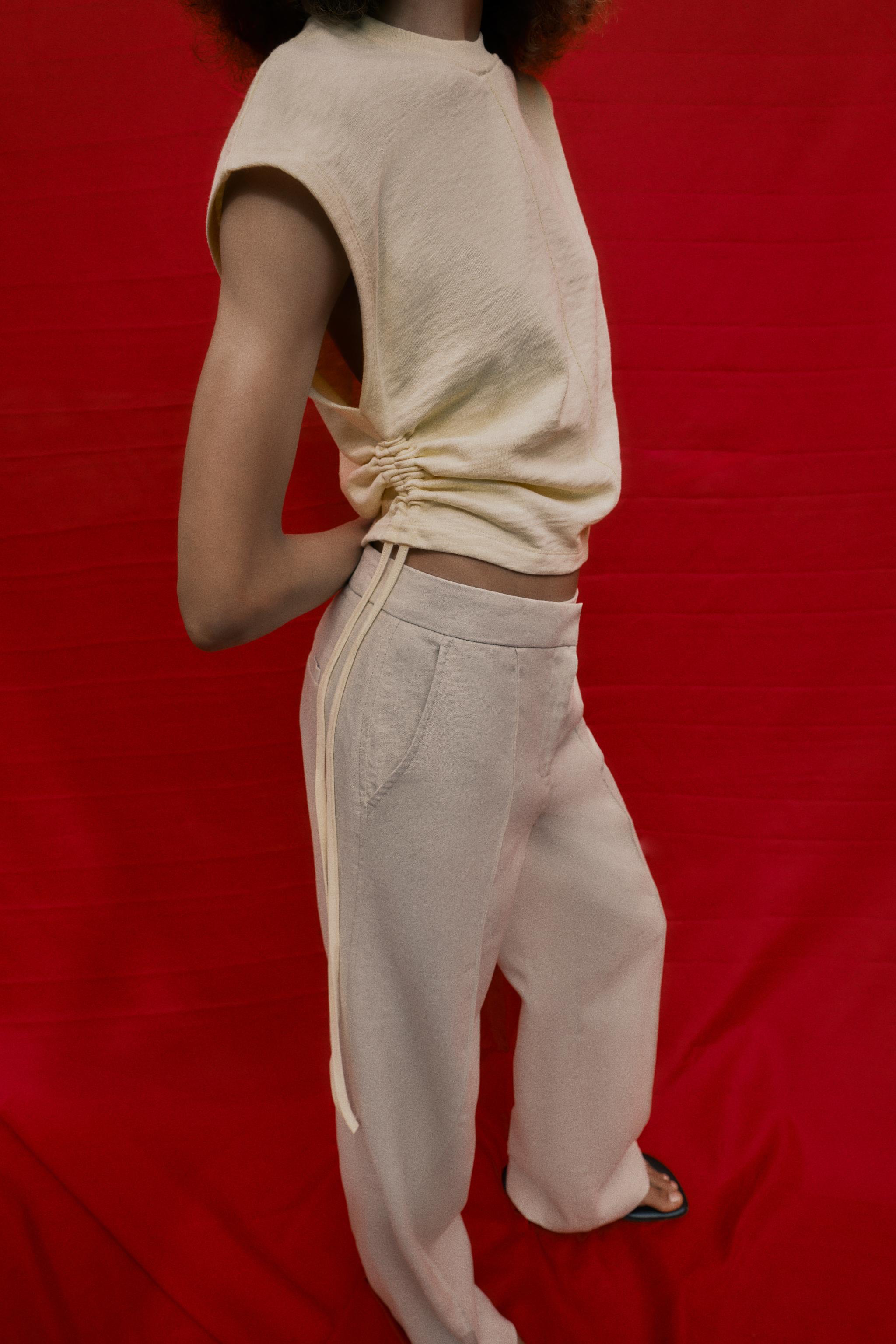 RUCHED RUSTIC T-SHIRT