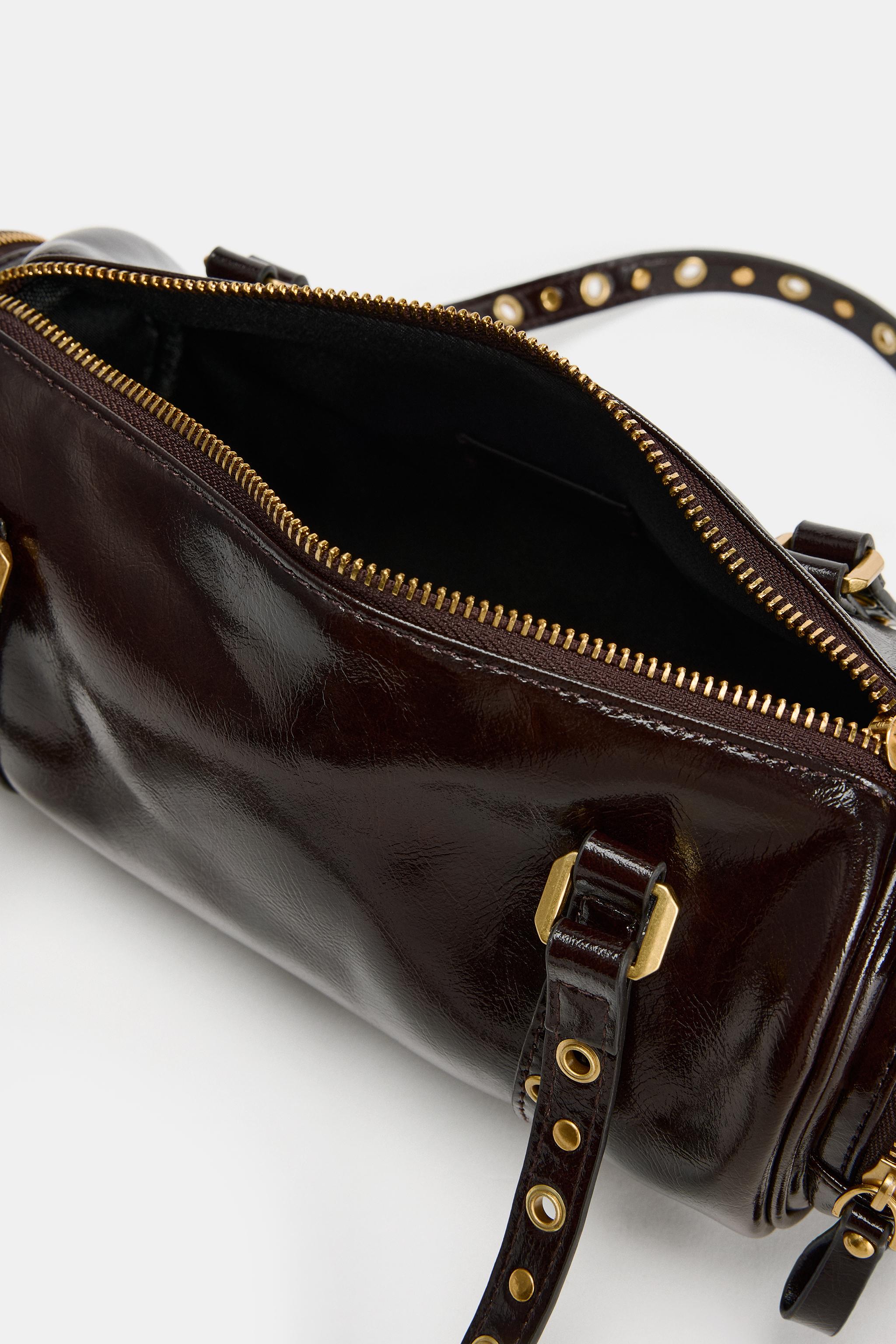 Женские сумки Zara STUDDED BOWLING — фото 6