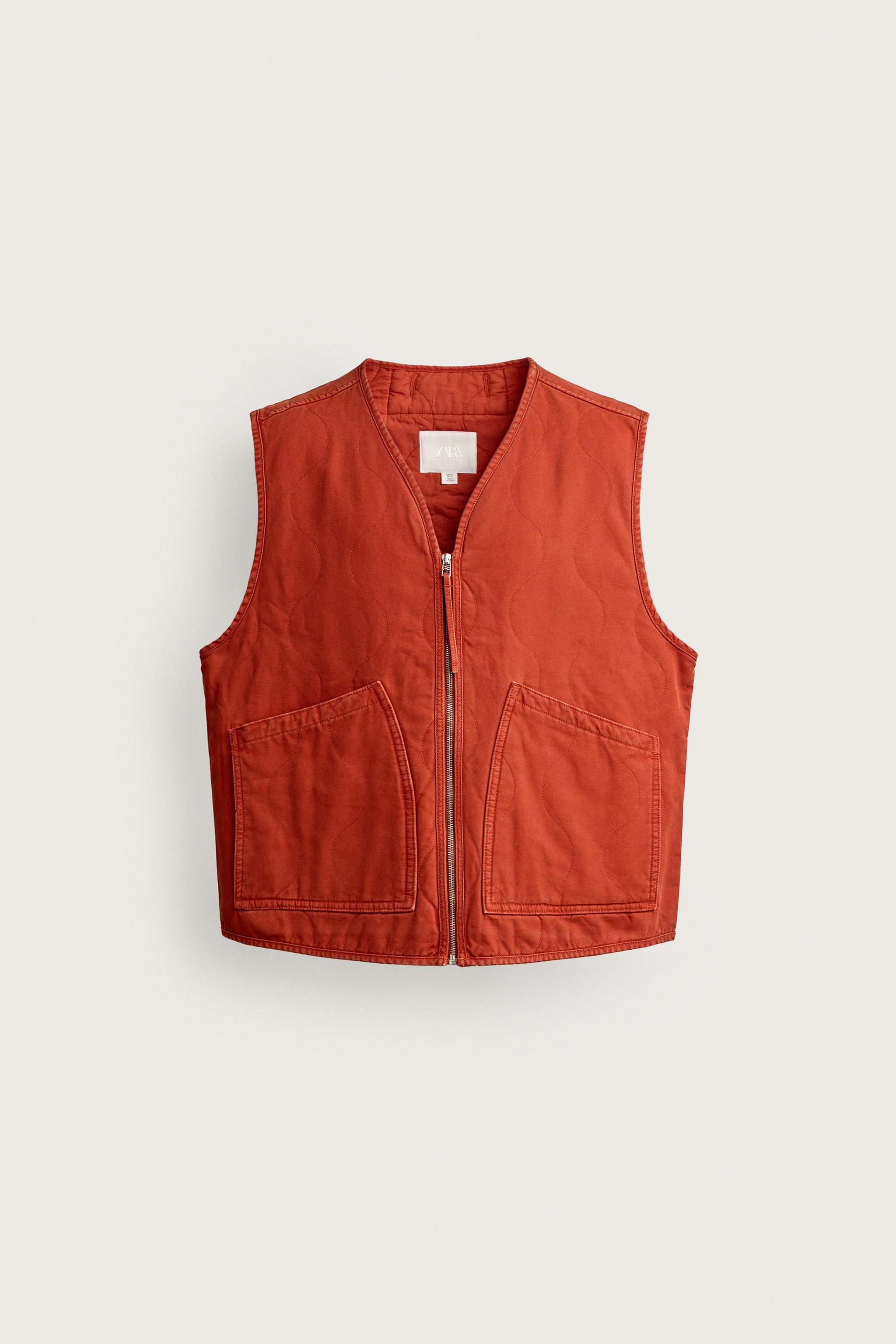 GILET LAVÉ À SURPIQÛRES