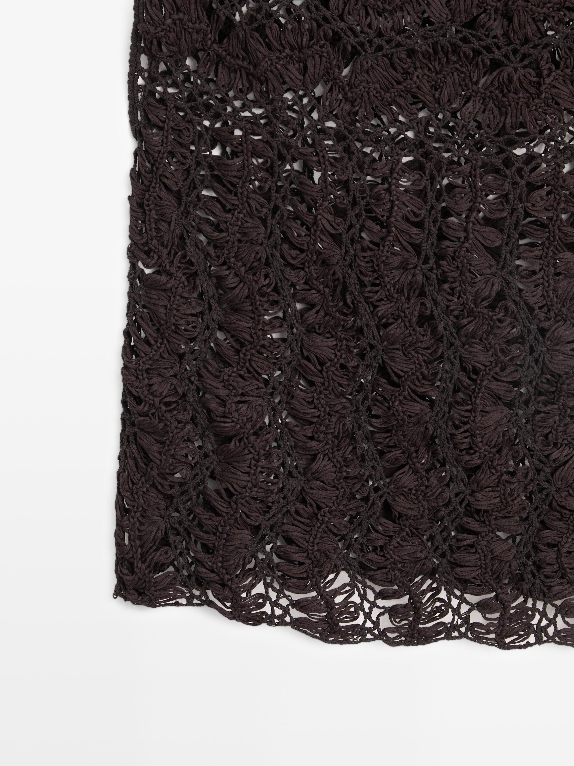 Top en maille crochet