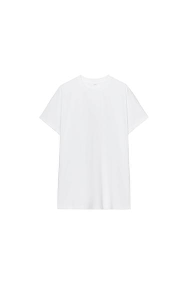 DROP SLEEVE T-SHIRT - White by Zara