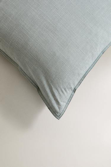 TAIE D’OREILLER ENFANT CARREAUX VICHY - Vert de Zara - Image 4