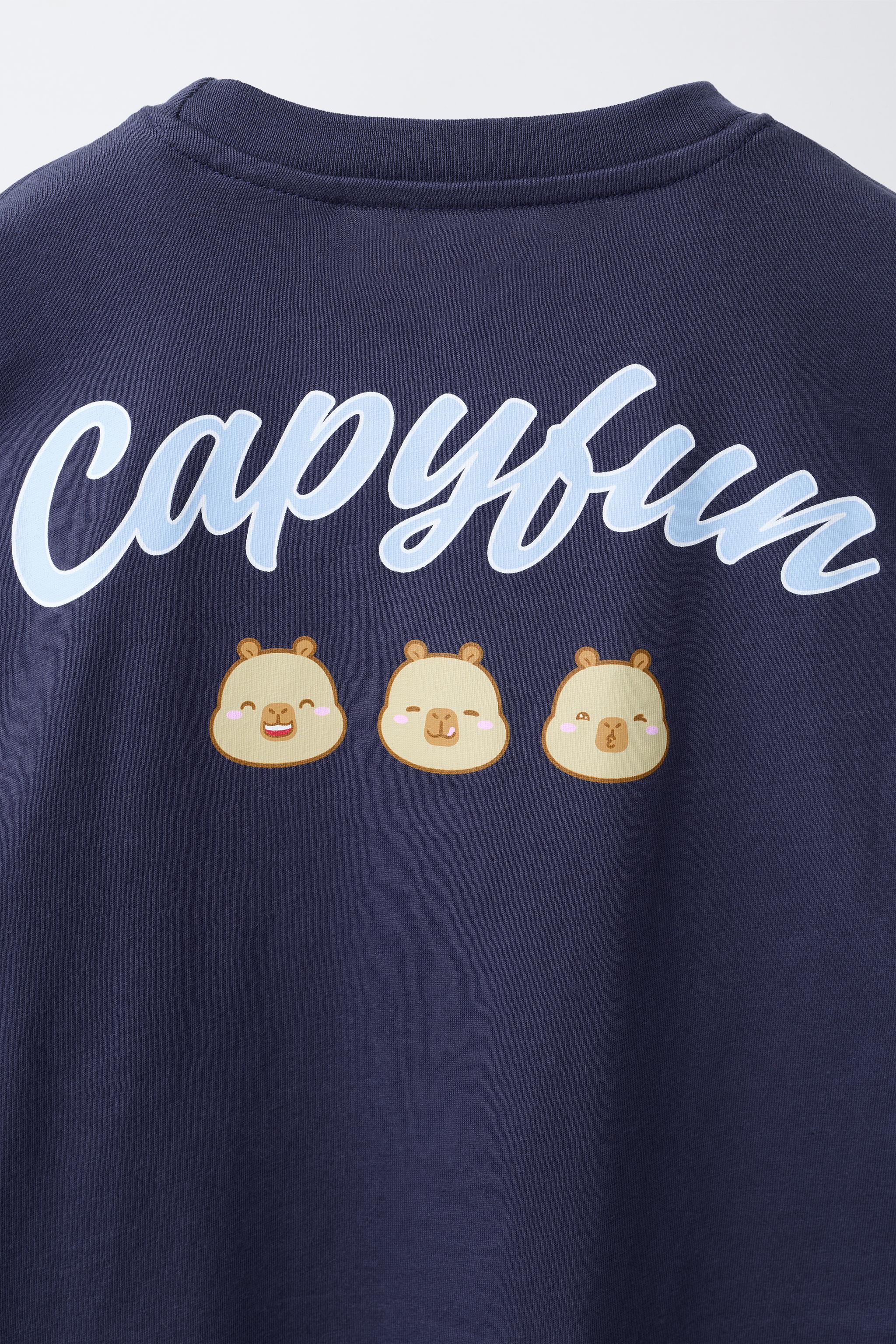 Детские футболки Zara CAPIBARA CAPYFUN © PRINTED T-SHIRT — фото 4