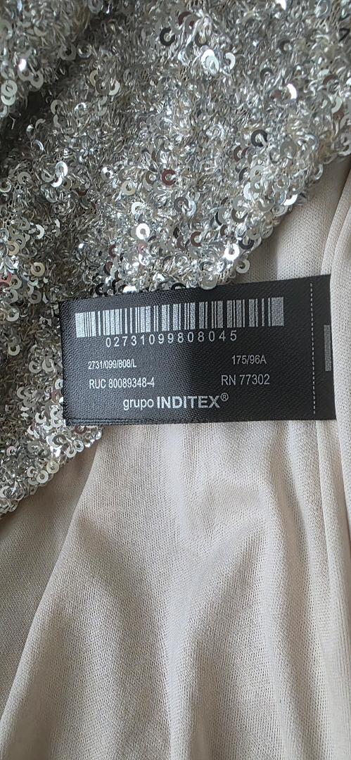ZW COLLECTION SEQUIN SHOULDER PAD DRESS - Image 3