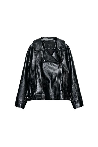 ZW COLLECTION LEATHER EFFECT JACKET