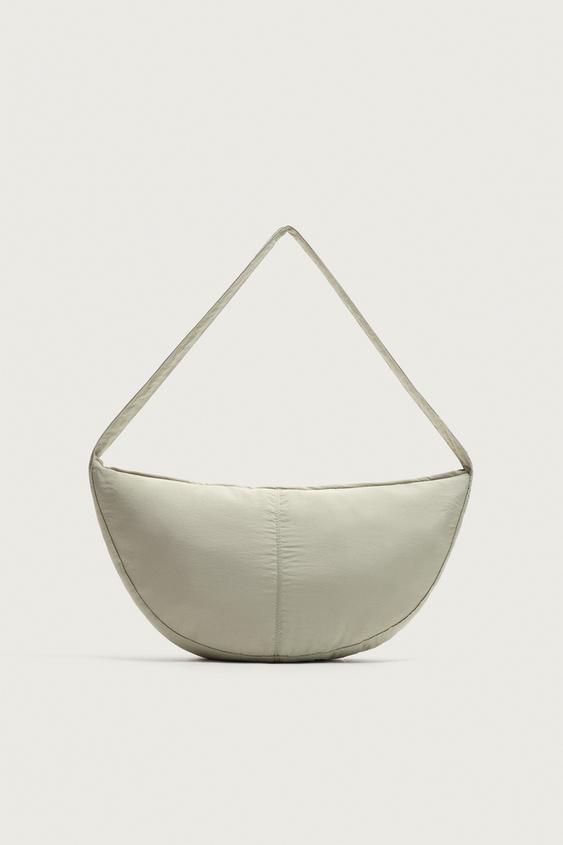 NYLON SHOULDER BAG - Beige by Zara - Image 0