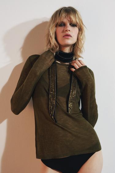 MAJICA IZ 100% VOLNE - Zelena od Zare