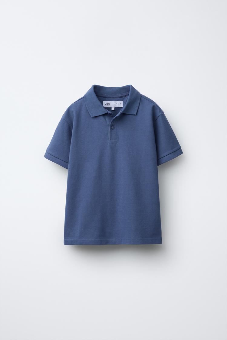 POLO BÁSICO Azul medio ZARA Chile