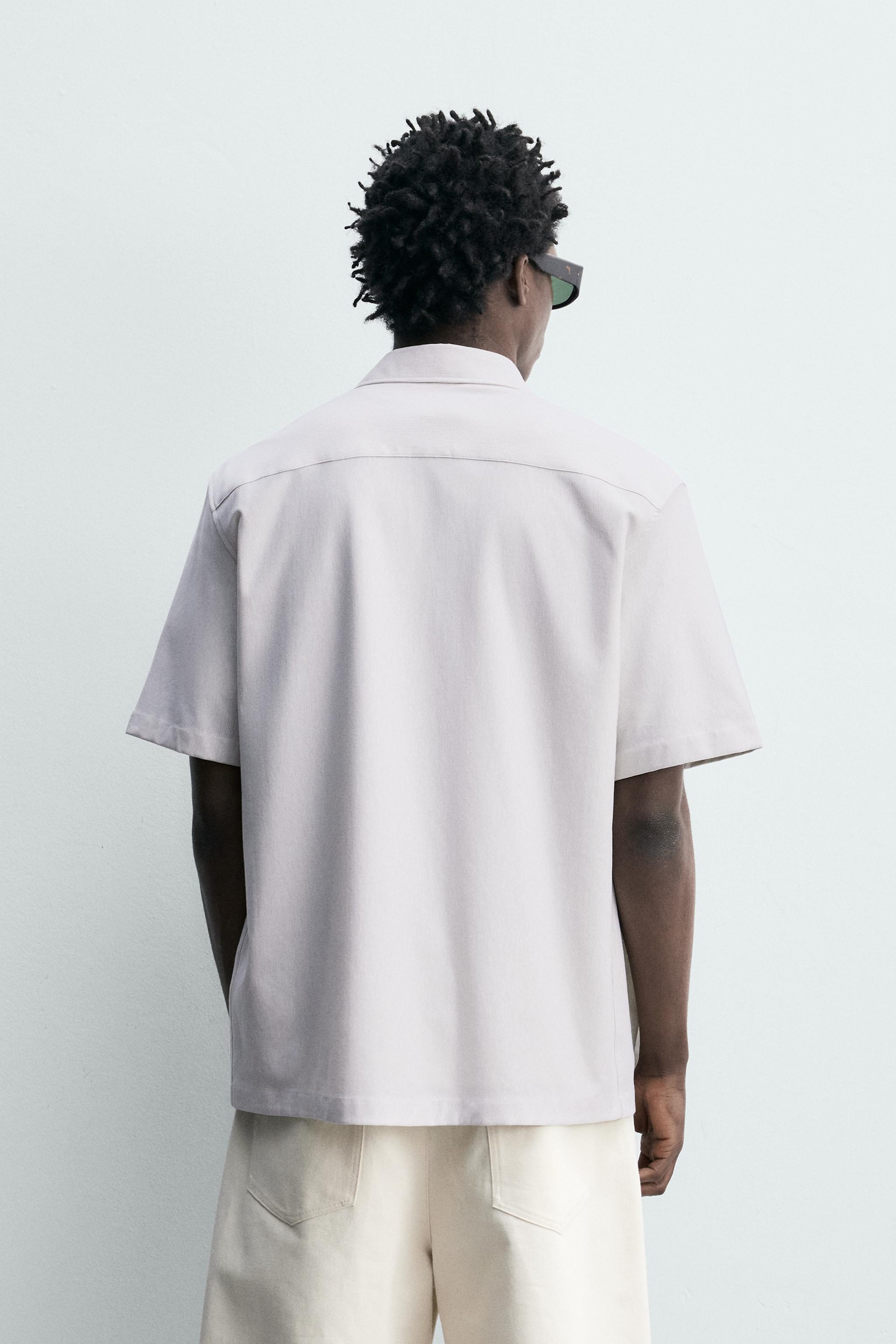 REGULAR FIT TEXTURED SHIRT