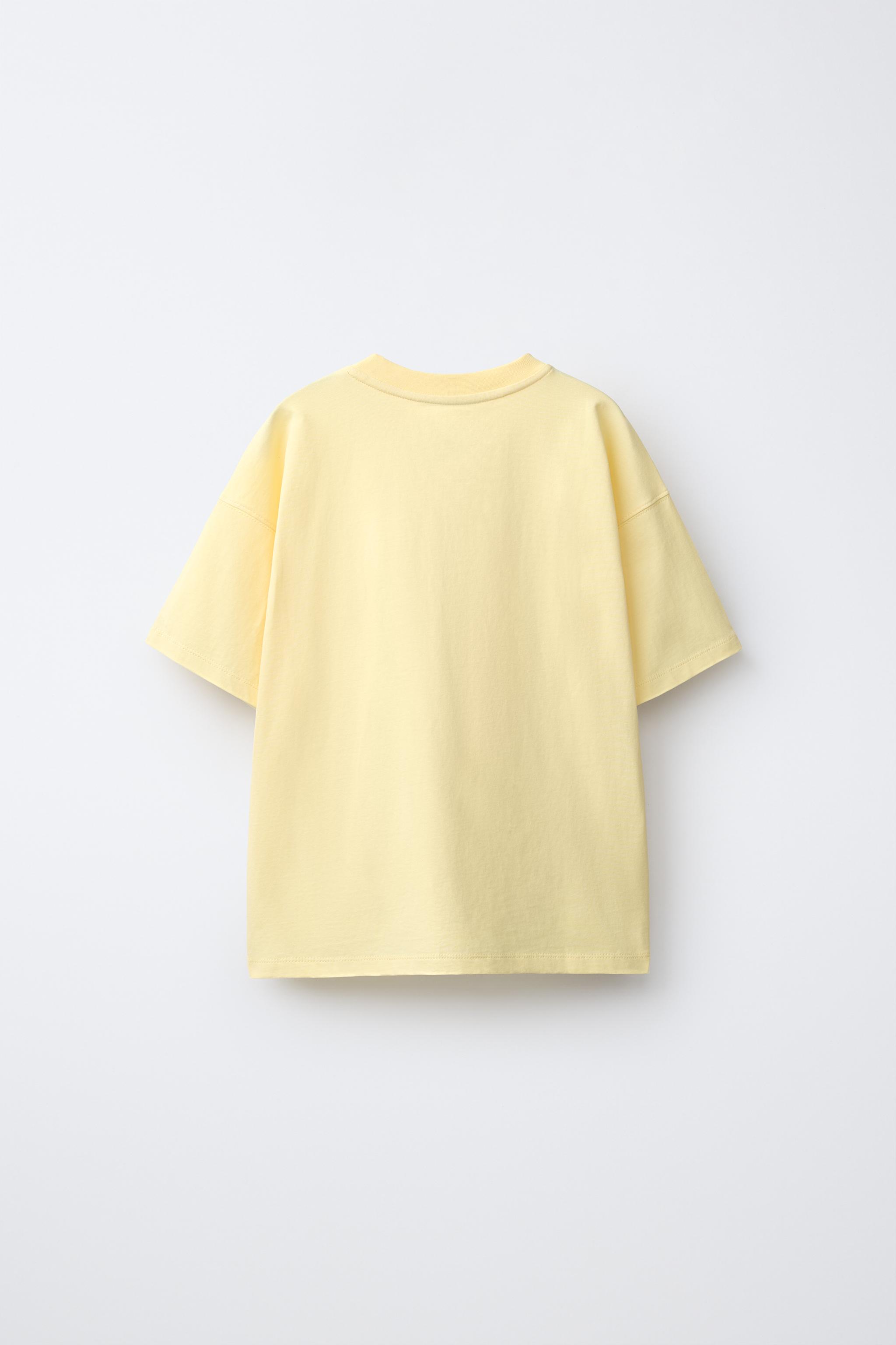 PLAIN T-SHIRT — Mid-yellow