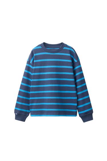 HEAVYWEIGHT STRIPED T-SHIRT - Bluish by Zara