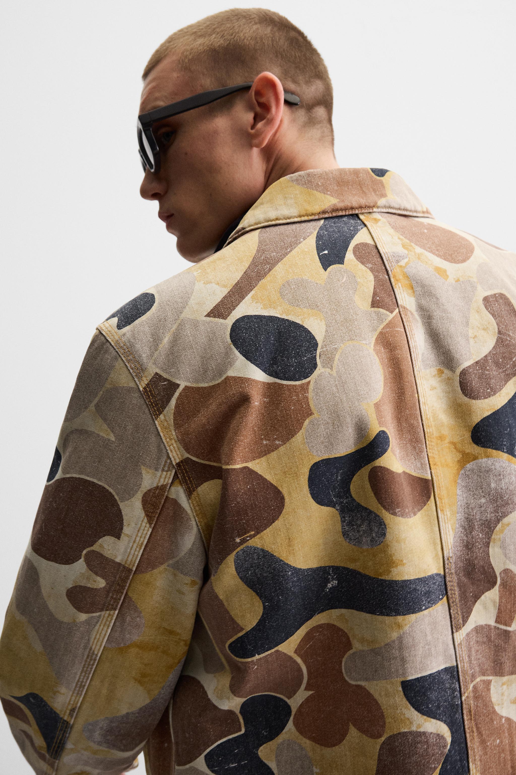 ABSTRACT PRINT JACKET - Beige | ZARA United States