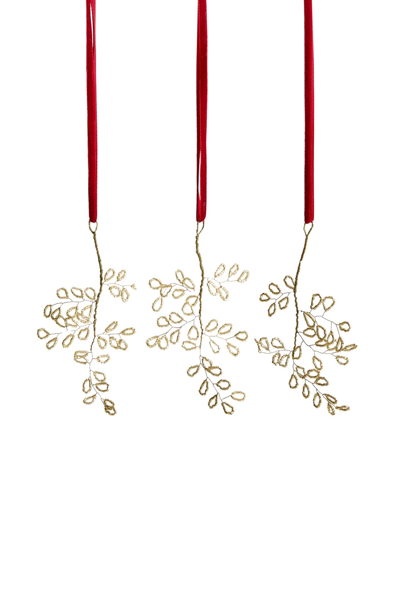 CHRISTMAS TREE BRANCH ORNAMENT (PACK OF 3)