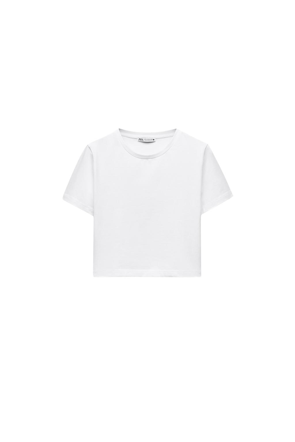 SHORT SLEEVE CROPPED TOP - image 3