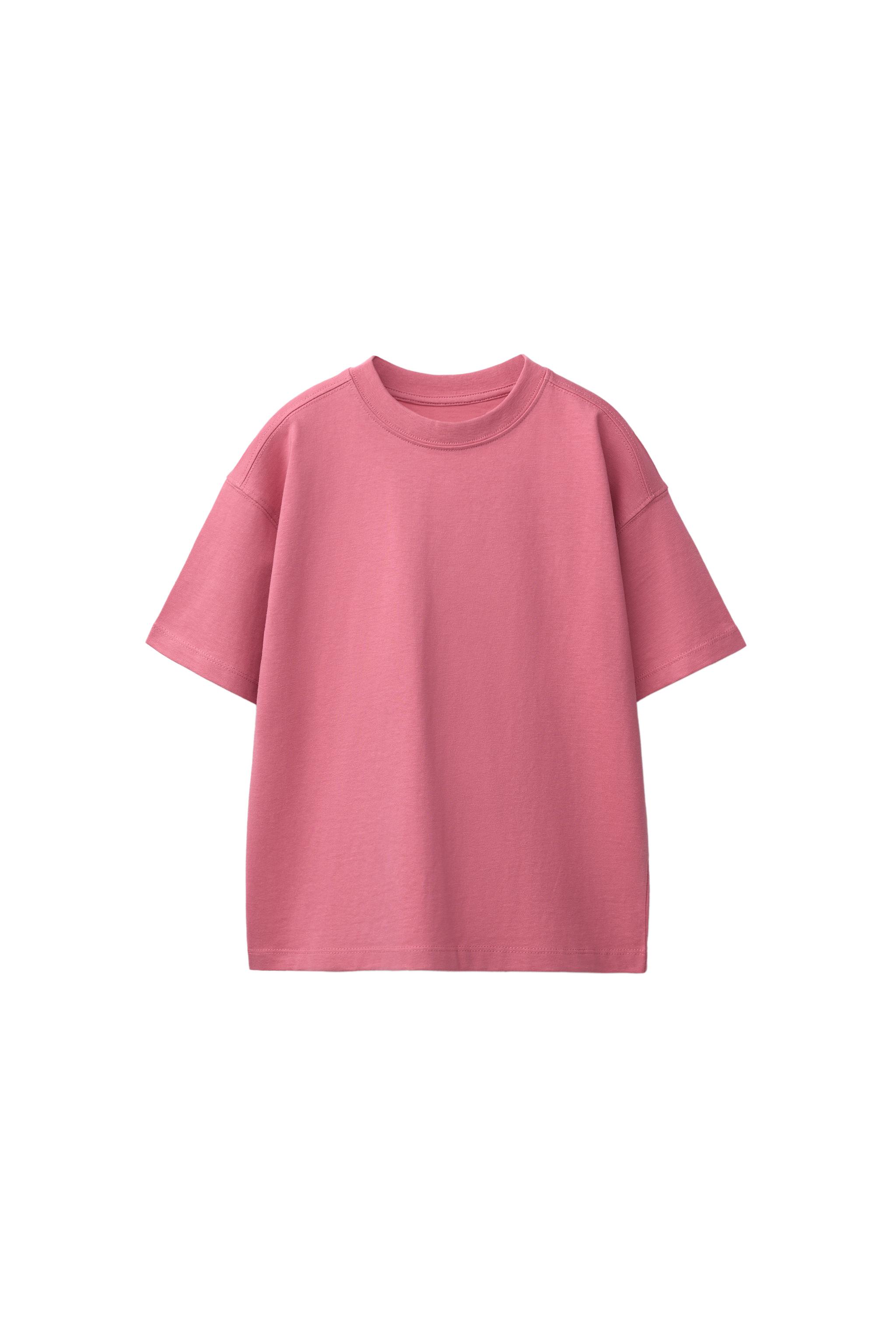 PLAIN T-SHIRT — Faded pink