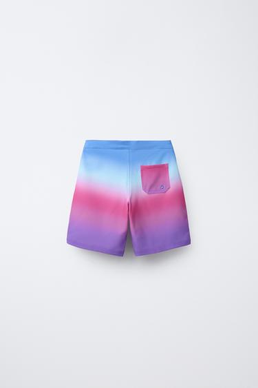 6-14 ANS/ SHORT DE BAIN TIE DYE - Bleu fluo de Zara - Image 1