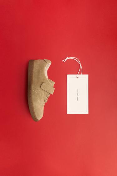 TENNIS OU BASKET CUIR - Marron sable de Zara - Image 7