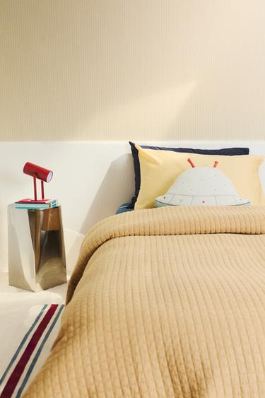 CHILDREN'S CHECK QUILT - Mustard by Zara