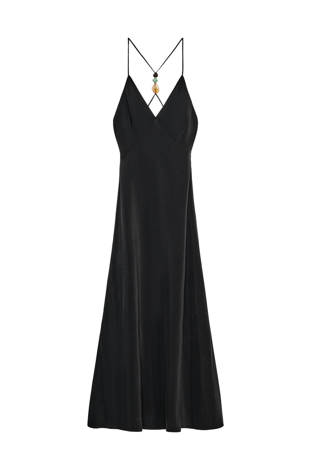 BEADED STRAP MIDI DRESS - image 3