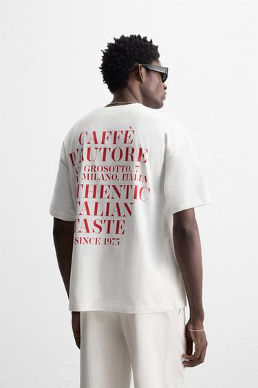 SLOGAN PRINT T-SHIRT - White by Zara