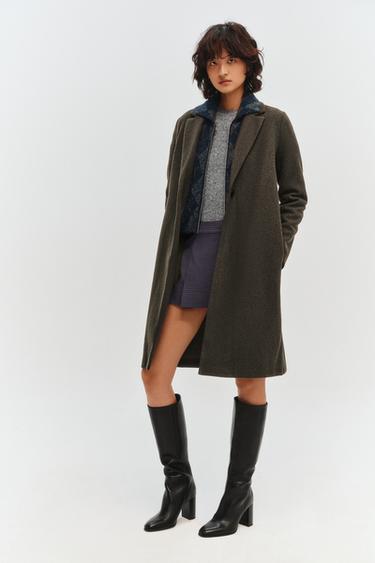 SOFT BASIC COAT - brown vigore by Zara