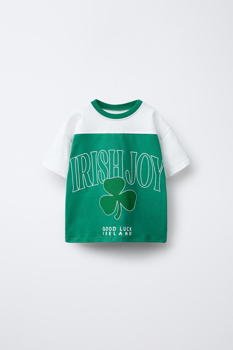 PRINTED COLORBLOCK T-SHIRT