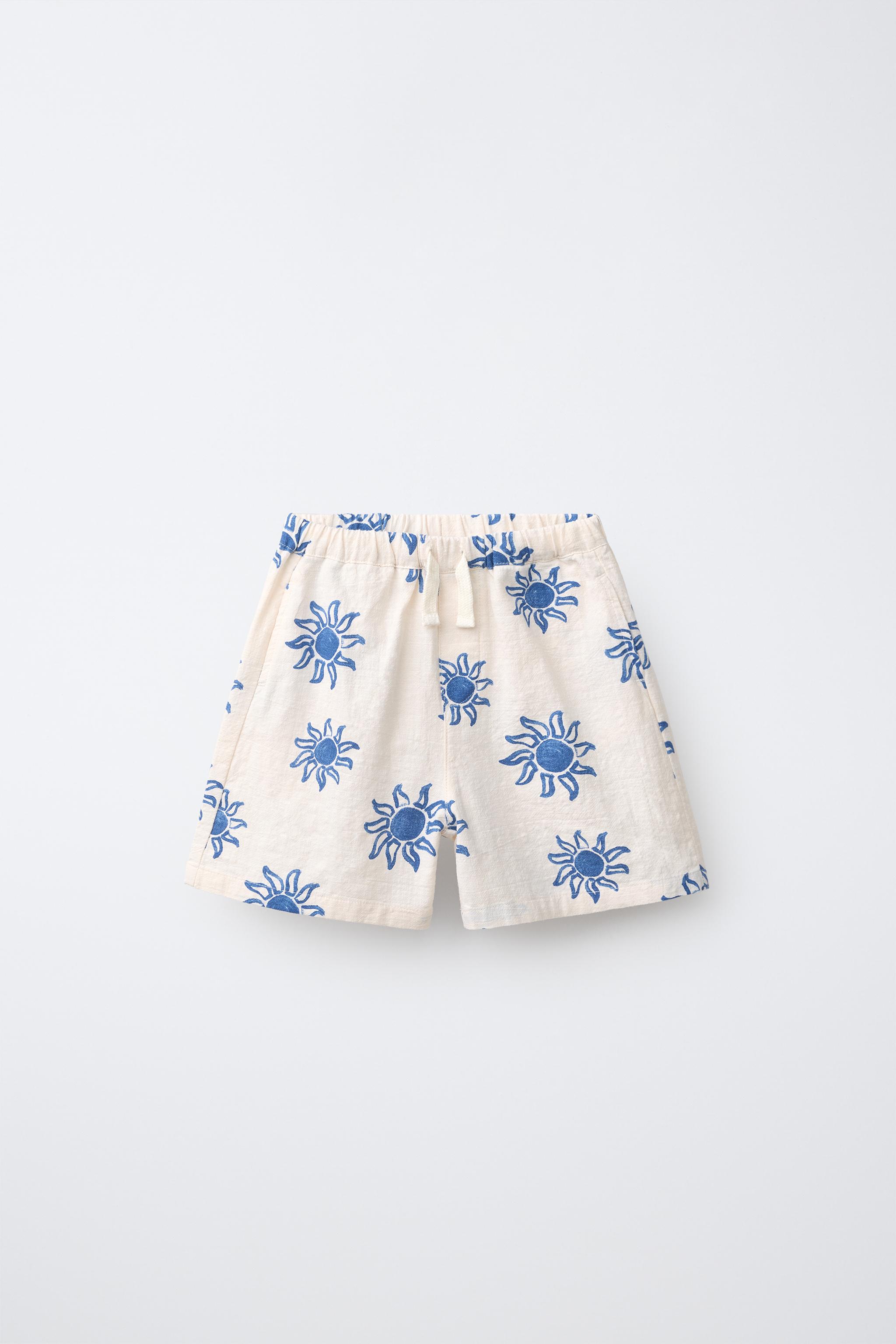 Детские шорты Zara SUN PRINT SHORTS