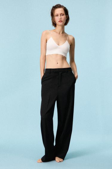 PANTALÓN RECTO ZW COLLECTION - Negro de Zara
