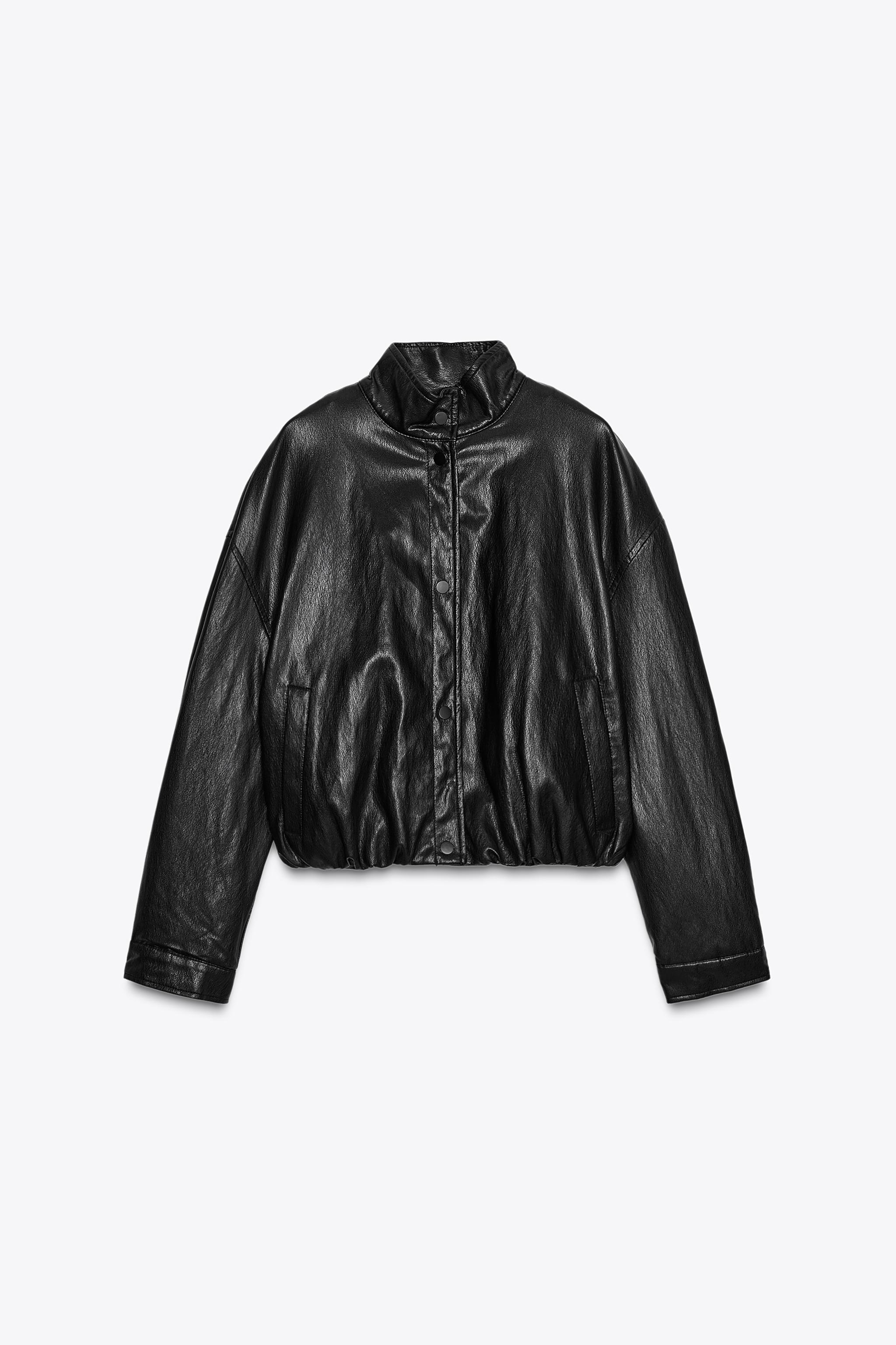 【新品未着用】ZARA フェイクレザーボンバージャケット ZARA 新品 完売品 フェイクレザー ボンバージャケット - メルカリ