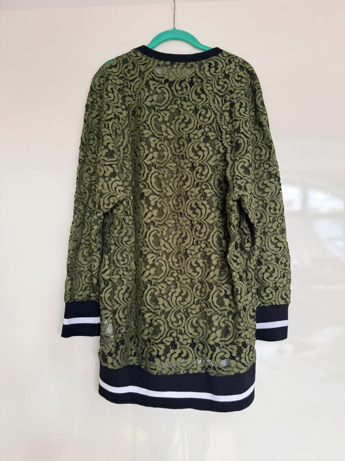 LONG SWEATSHIRT-STYLE LACE TOP - Image 2