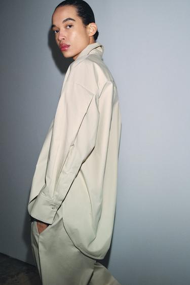 ZW COLLECTION LIMITED EDITION DARTED TROUSERS - Light beige by Zara - Image 4