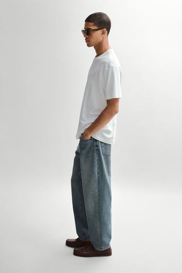 Zara 100% cotton short sleeve T-shirt - White