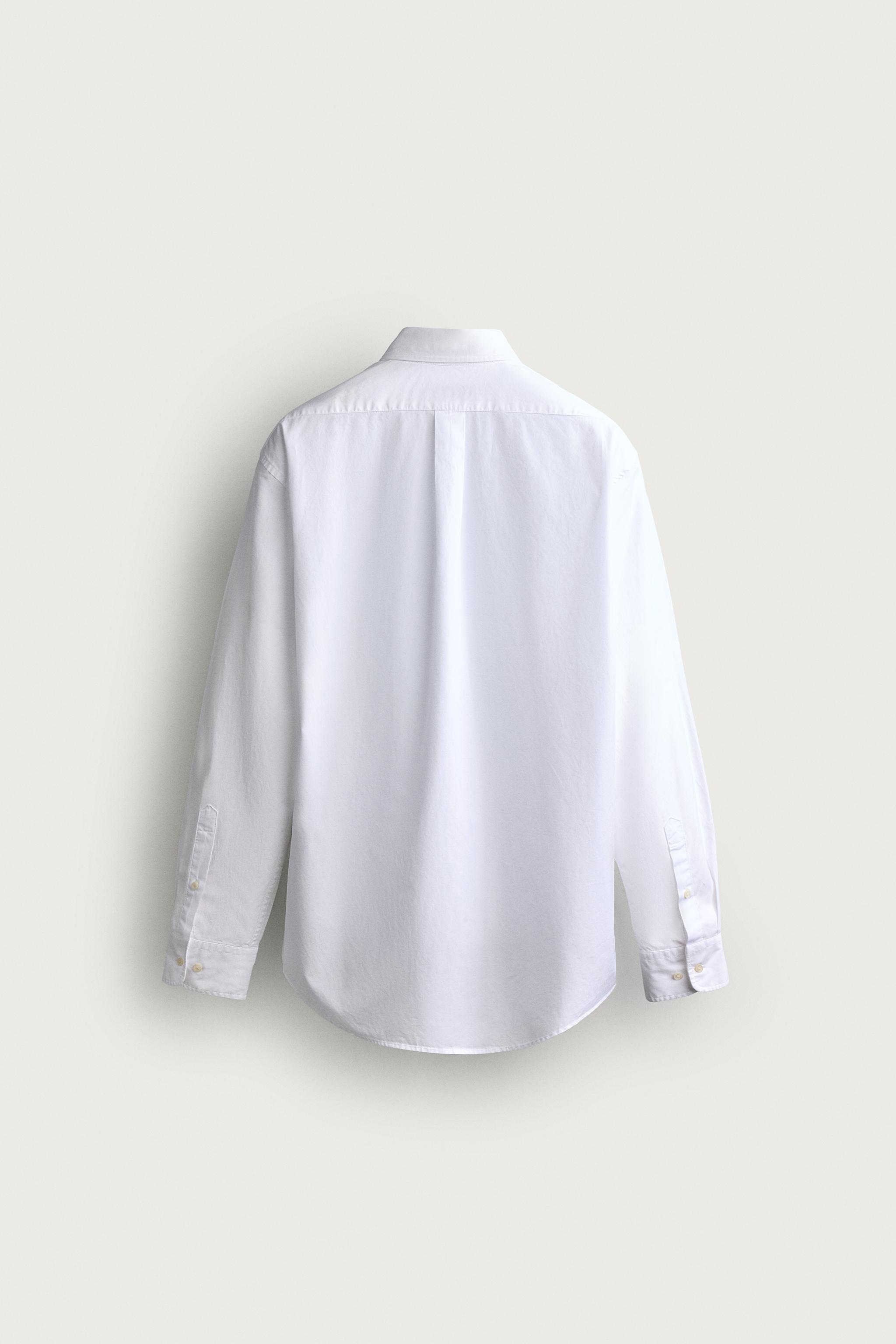 COTTON REGULAR FIT SHIRT — White
