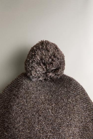 CHILDREN'S CASHMERE HAT - Brown by Zara - Image 3