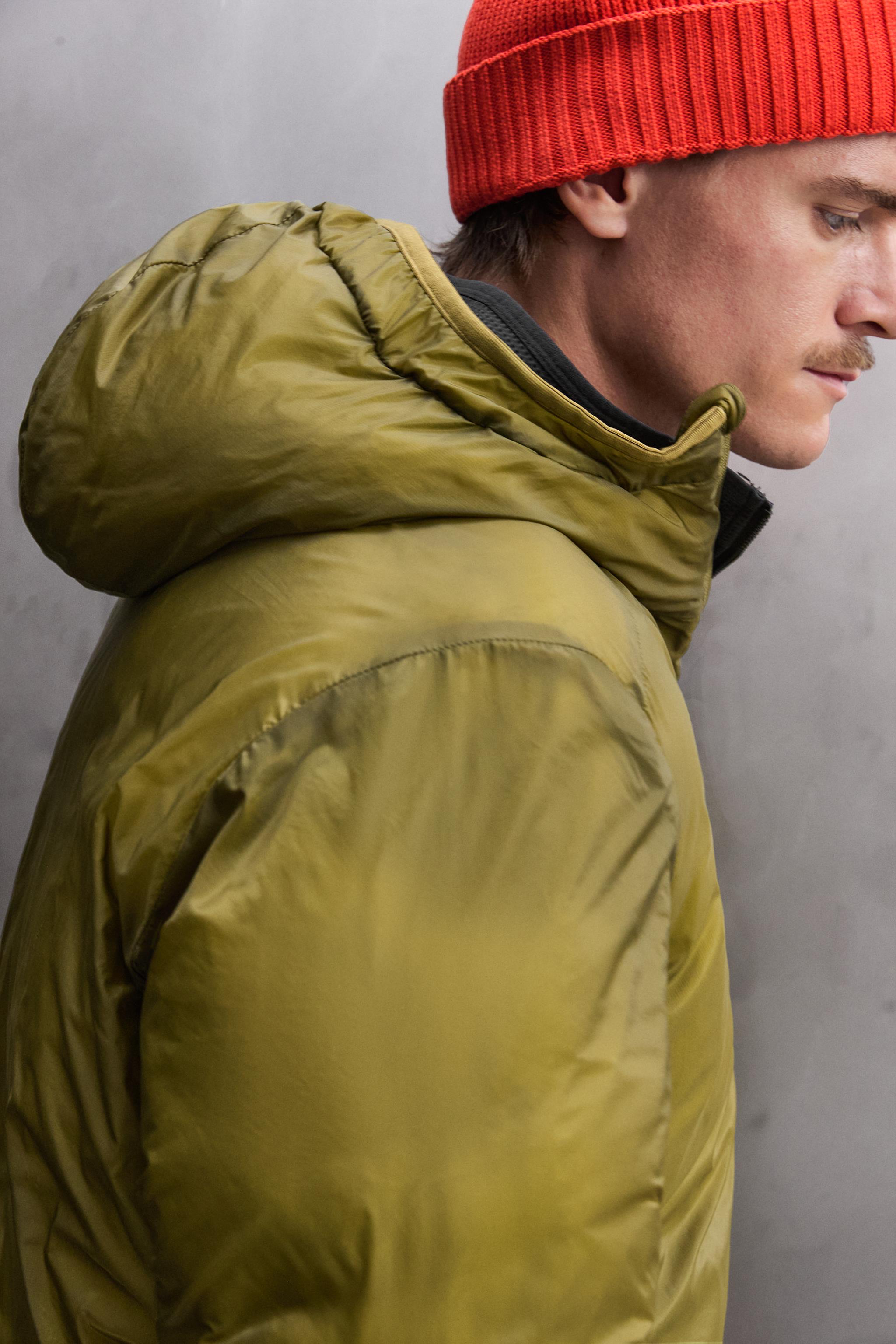 QUILTED TECHNICAL JACKET - Matte green | ZARA United States
