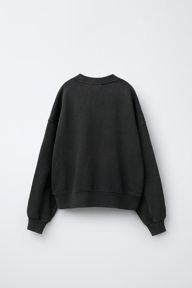 SWEAT EFFET DÉLAVÉ MICKEY MOUSE © DISNEY - Gris anthracite de Zara - Image 1