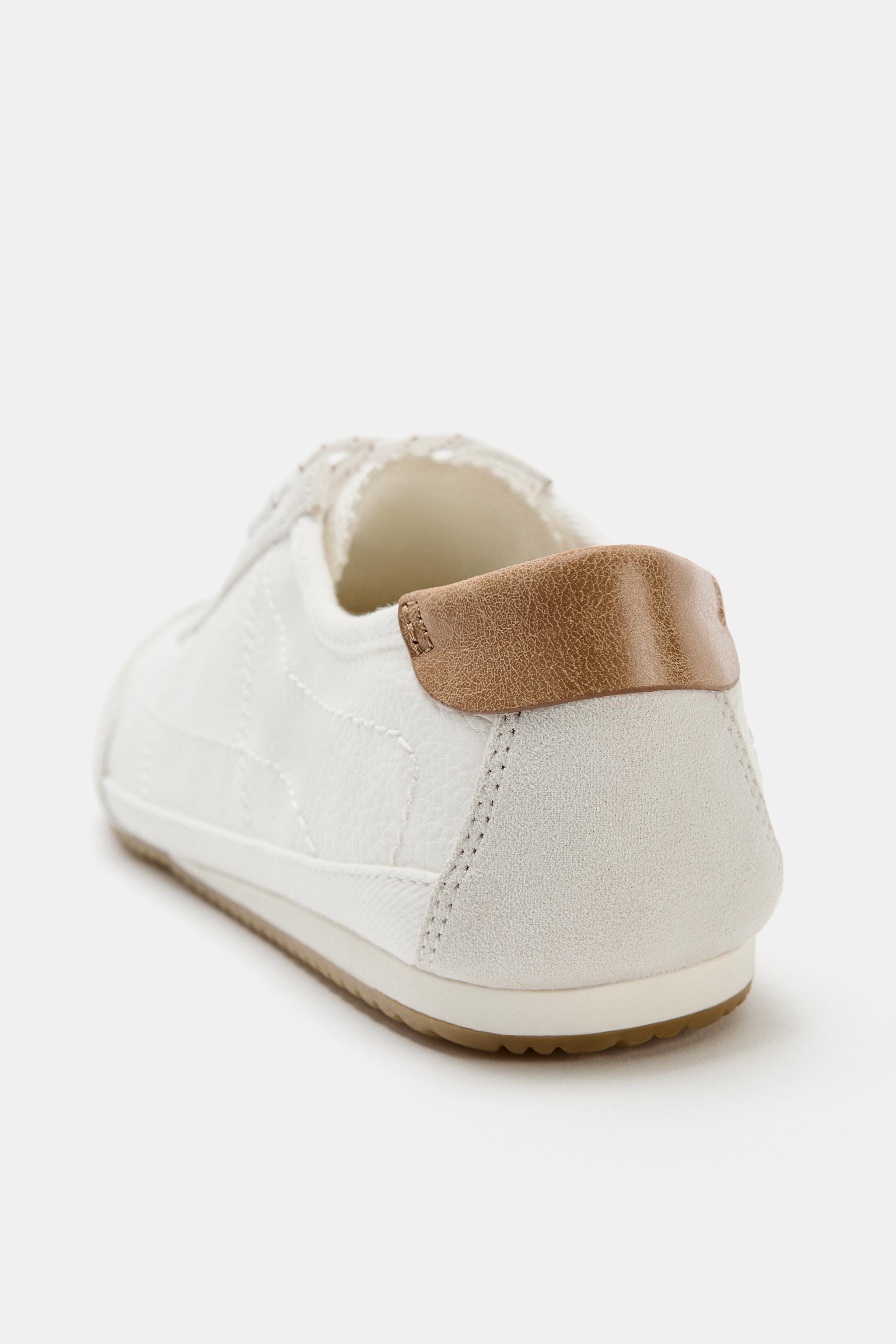 Женские кроссовки Zara DERBY SNEAKERS WITH HEEL DETAIL — фото 6