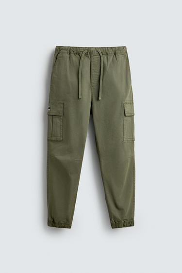 Zara KARGO PANTALONE SLIM KROJA – Kaki