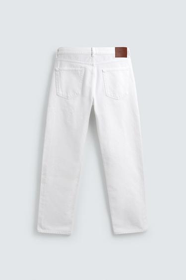 STRAIGHT ANKLE FIT JEANS - White by Zara - Image 6