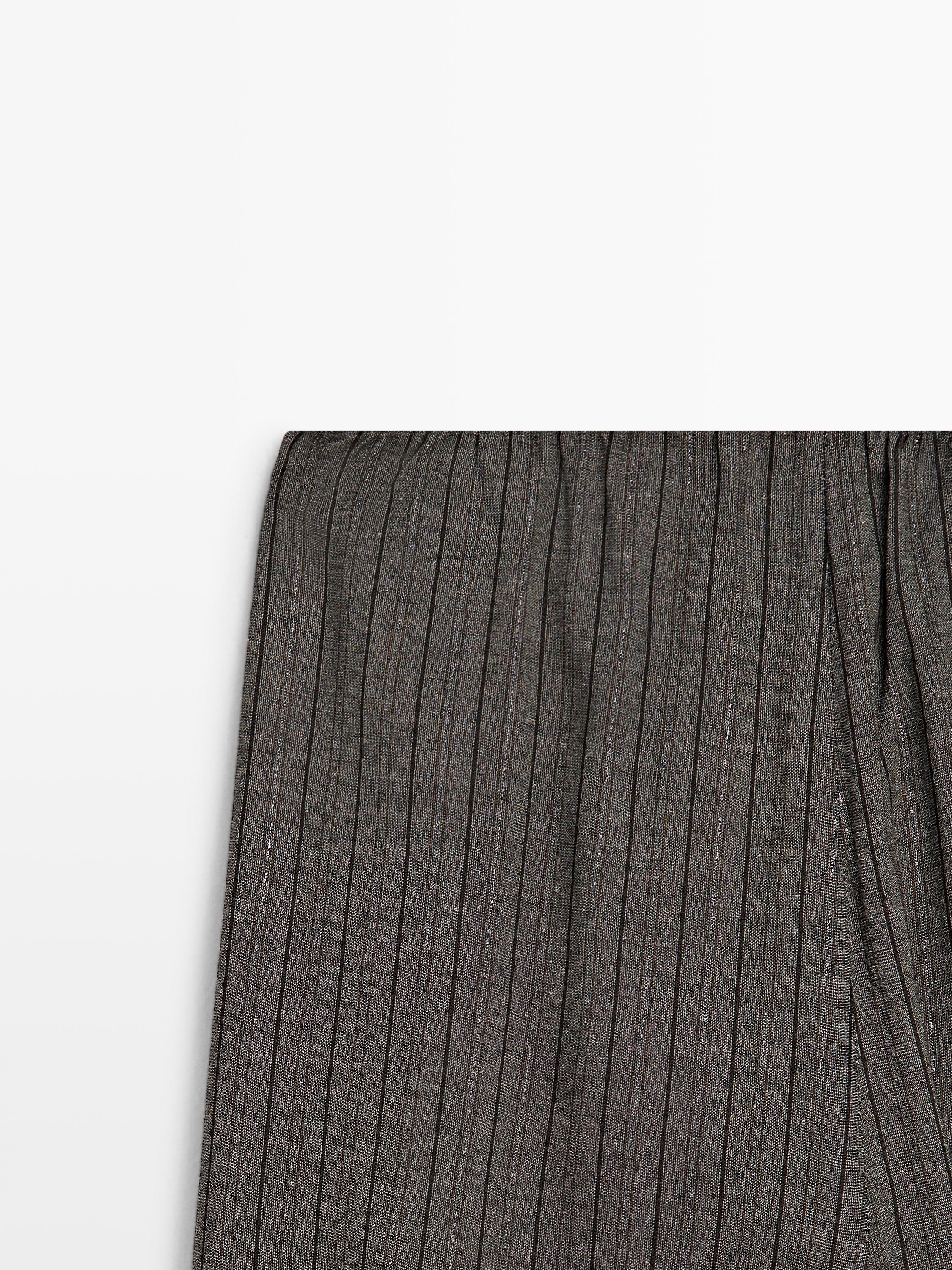 Striped flowing balloon pants