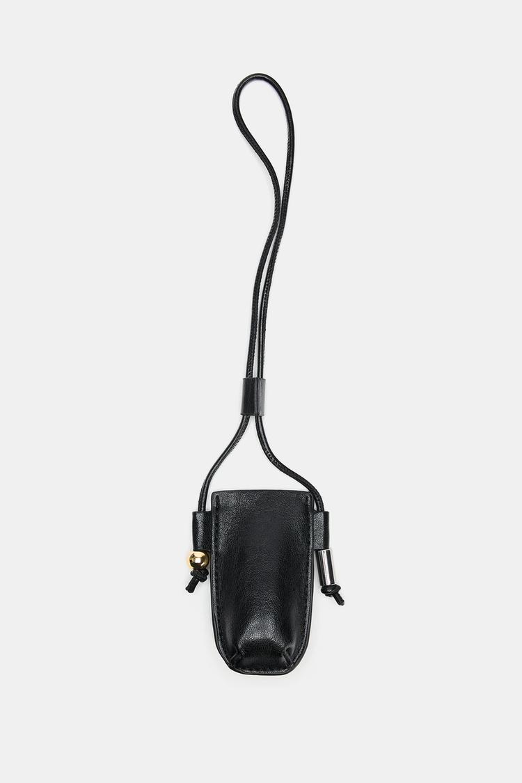 PERFUME BAG CHARM — Black