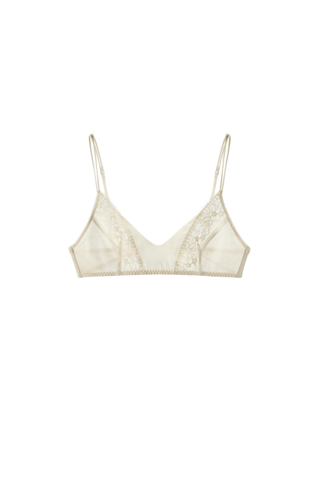 LACE TRIANGLE BRA - image 3