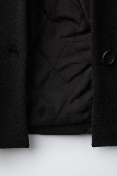 CLOTH COAT - Black by Zara - Image 7