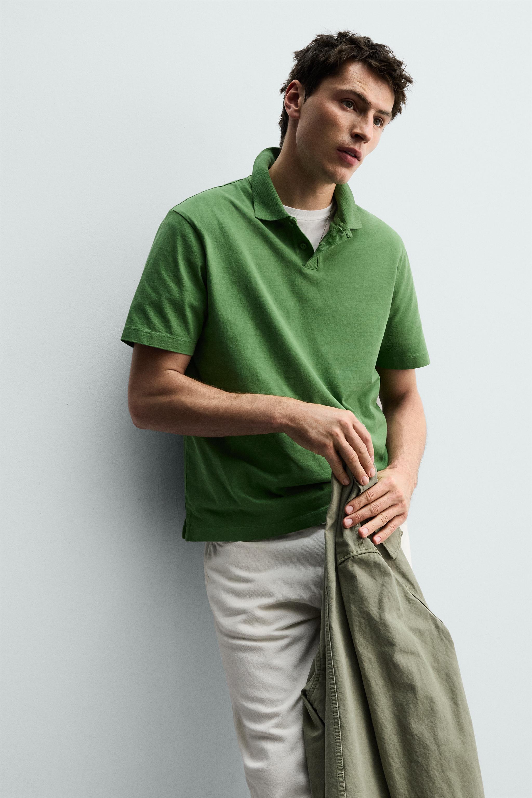 POLO REGULAR FIT DÉLAVÉ