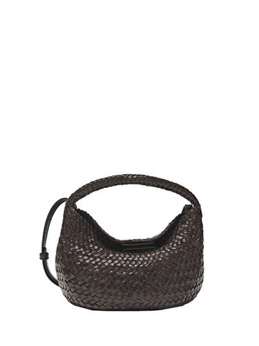 Zara Nappa leather braided mini bag - Brown