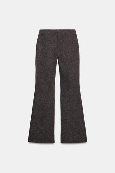 PANTALON ÉVASÉ - marron chiné de Zara - Image 6